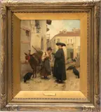 Jules Worms, Untitled, Oil On Canvas Ca. 1900, A Gesture Of Respect
