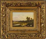 Henry Harold Vickers, Untitled, Oil On Panel, Ca. 1905, The Chase, Staffordshire