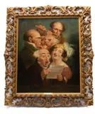 Henry Liverseege, Untitled, Oil On Canvas, "The Musicians"