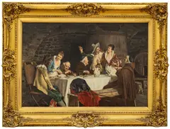 Untitled by Alessandro Sani, Oil On Canvas, "A Happy Party", offered Sep 2023