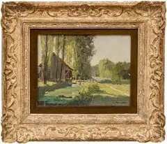 Georges Robin, Untitled, Oil On Canvasboard