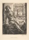 John Sloan, Untitled, Etching And Engraving On Paper, 1933, Nude And Arch