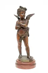 Untitled by Eutrope Bouret, Bronze Sculpture, Cupid "Amour Vanqueur", offered Sep 2023