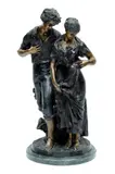 Luca Madrassi, Untitled, Bronze Sculpture, Courting Couple