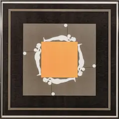 Untitled by Ernest Trova, Serigraph In Colors On Wove Paper, 1965, Four Figures On Orange, Falling Man, offered Sep 2023