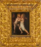 Peter Paul Rubens, Untitled, Oil On Canvas, Ca. 18th C., Jesus And St. John The Baptist
