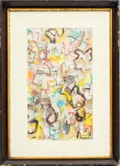 Untitled by Jack Faxon, 1993, Watercolor, offered Aug 2023