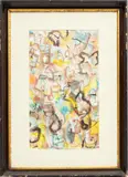 Untitled by Jack Faxon, 1993, Watercolor, offered Aug 2023