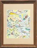 Untitled by Jack Faxon, circa 1994, Watercolor And Marker And Pastel, offered Aug 2023