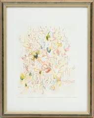 Untitled by Jack Faxon, Mixed Media With Watercolor, offered Aug 2023