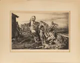 John Edward Costigan, Untitled, Etching On Paper, 1949, Fall Plowing