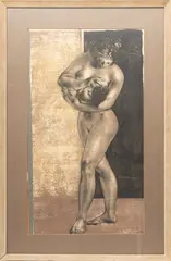 Hans Erni, Untitled, Lithograph In Colors On Wove Paper, 1955, Mother And Child
