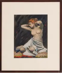 Zoltan Sepeshy, Untitled, Pastel On Paper, Ca. 1922-23, Artist's Model