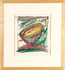 John Piet, Untitled, Oil Pastel On Paper
