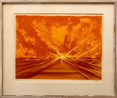 Richard Florsheim, Color, Lithograph On Paper