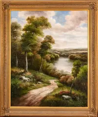 Peter Green, Untitled, Oil On Canvas, River Landscape