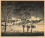 Samuel L. Margolies, Untitled, Aquatint On Cream Wove Paper, 1940, R.F.D. #2