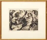 Irwin D. Hoffman, Untitled, Etching On Paper, 1935, La Cucaracha II
