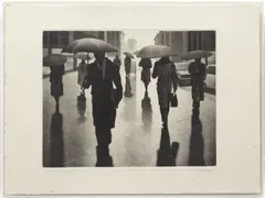 Arthur Werger, Untitled, Aquatint On Rives BFK Grey Paper, Ca. 1990-91, Cloudburst
