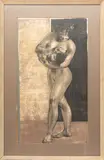 Hans Erni, Untitled, Lithograph In Colors On Wove Paper, 1955, Mother And Child