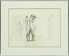 Color by Russell Keeter, Pencil Sketch, offered Jul 2023