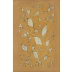 Mark Tobey, Abstract, Tempera on Paper Mounted on Board. Untitled