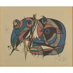 Joan Miró, The Enchanted Cat, Lithograph
