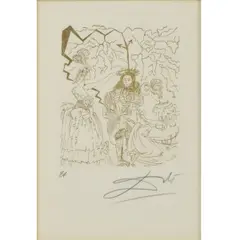 Thomas Edison by Salvador Dalí, Etching from the Five American Portraits Suite, offered Sep 2026