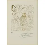 Salvador Dalí, Thomas Edison, Etching from the Five American Portraits Suite