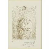 Salvador Dalí, Sigmund Freud, Etching from the Famous Men Suite
