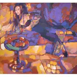 Nicola Simbari, Pamela, Oil on Paper