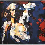Nicola Simbari, Serenity, Oil on Canvas. Unframed. Depicting a female in deep mediation