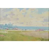Robert Girrard & Thomas Kinkade, Summertime Resort, Lithograph on Canvas