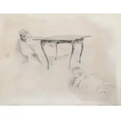 Paul César Helleu, Mother and Child, Drypoint Etching on Paper