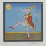 Mihail Chemiakin, Color, Lithograph from the Carnival of Saint Petersburg Series