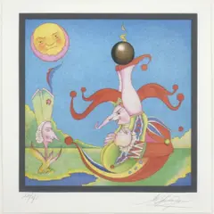 Mihail Chemiakin, Color, Lithograph from the Carnival of Saint Petersburg Series