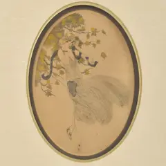 Jean Hardy, French (b.188o) Art Nouveau Portrait of an Elegant Lady Outdoors by Jean Hardy, Etching and aquatint in colors pencil, offered Aug 2026