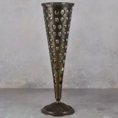 Untitled by Patinated, bronze with inlaid glass vase, offered Aug 2026