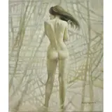 Ruth Virgona, Standing Female Nude, Oil on canvas