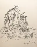 William "Bill" Gollings, The Whiteman's Eyes, etching