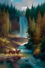 Colt Idol, Montana Oasis, oil on canvas