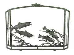 Walter Matia, Streamer Season, bronze fireplace grate cover