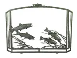 Walter Matia, Streamer Season, bronze fireplace grate cover