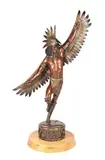 Chris Navarro, Spirit of the Thunderbird, bronze on swivel base