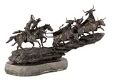 Ghost Riders in the Sky by J. Shirly Bothum, bronze on stone base, offered Mar 2026