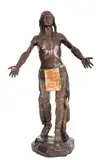 Indian Warrior by Charles Henry Humphriss, bronze, offered Mar 2026