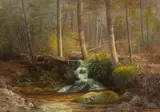 Ralph E. DeCamp, Stream Near Boulder, oil on canvas