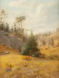 Ralph E. DeCamp, Hide and Seek, oil on canvas