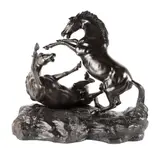 Fighting Stallions by Henry Van Wolf, bronze, offered Mar 2026