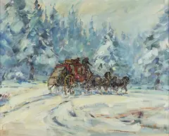 Marjorie Reed, December on the Cold Stage Trail, oil on canvas